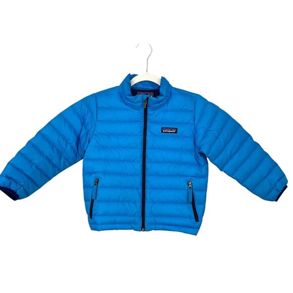 Patagonia Other - Patagonia Baby Down Sweater Jacket Blue Full Zip Size 3T